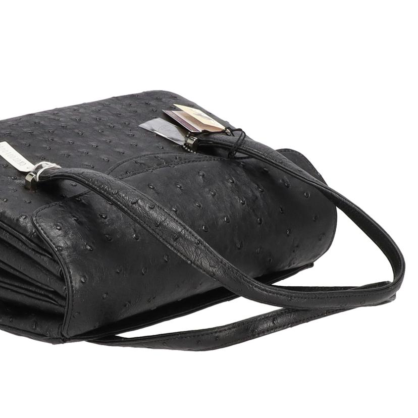 オーストリッチハンドバッグ／ブラック//JRA155/SAランク/18