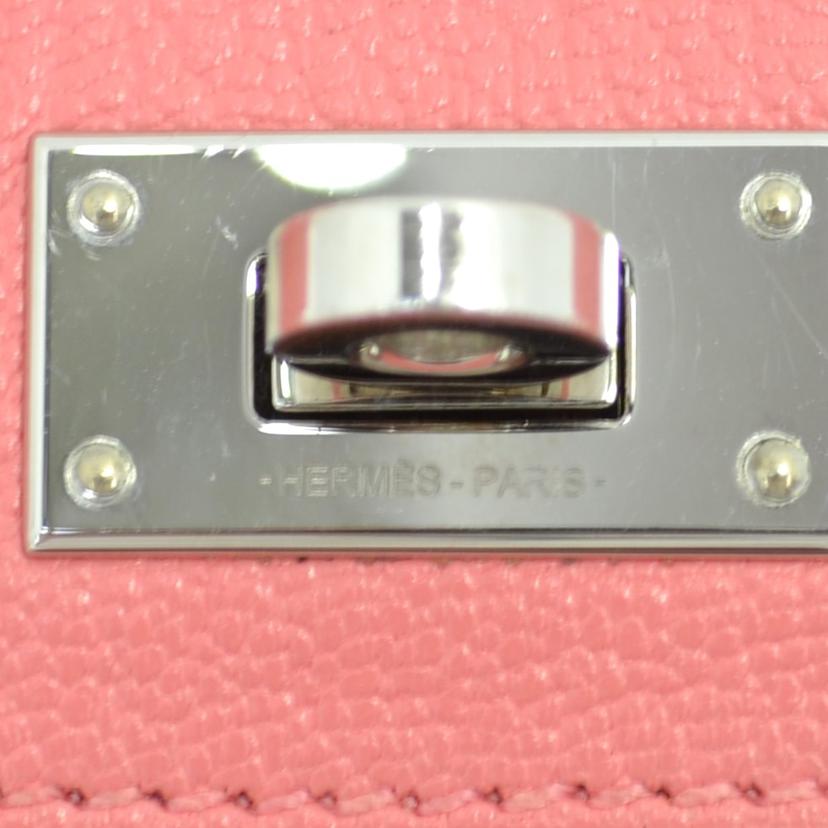 HERMES エルメス/ケリーポケットコンパクト／シェーブル／ピンク／SV金具//D M**************/SAランク/75