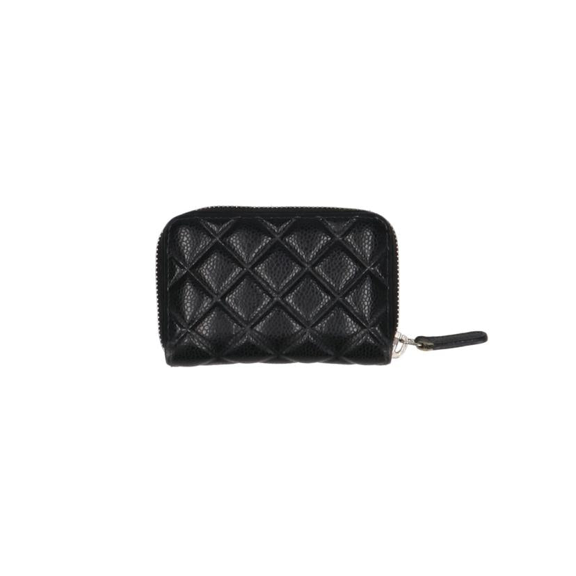 CHANEL シャネル/キャビアスキンマトラッセコインケース/ブラック//227*****/ABランク/40