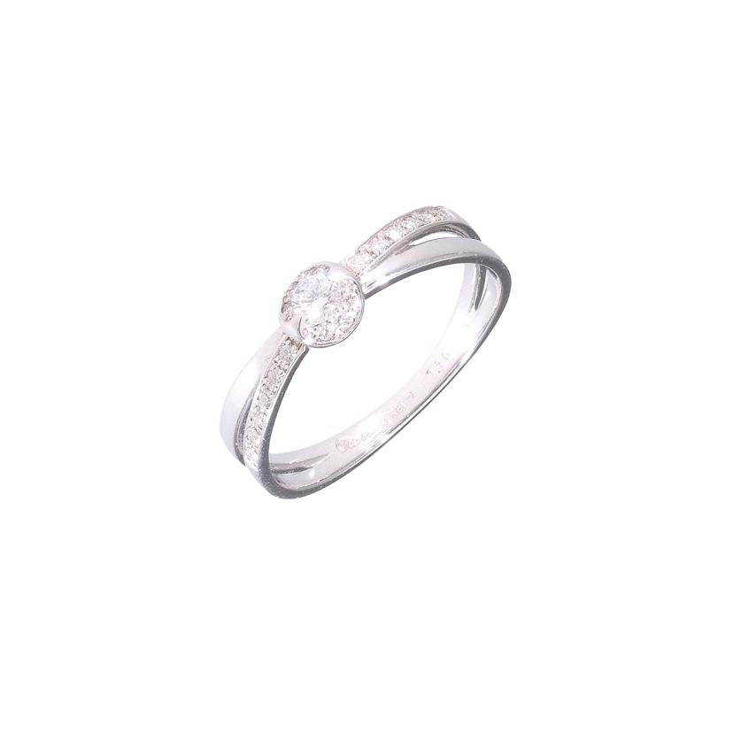 K18WGダイヤリング0．16ct//Aランク/65