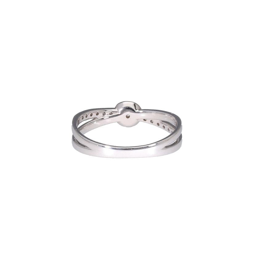 K18WGダイヤリング0．16ct//Aランク/65