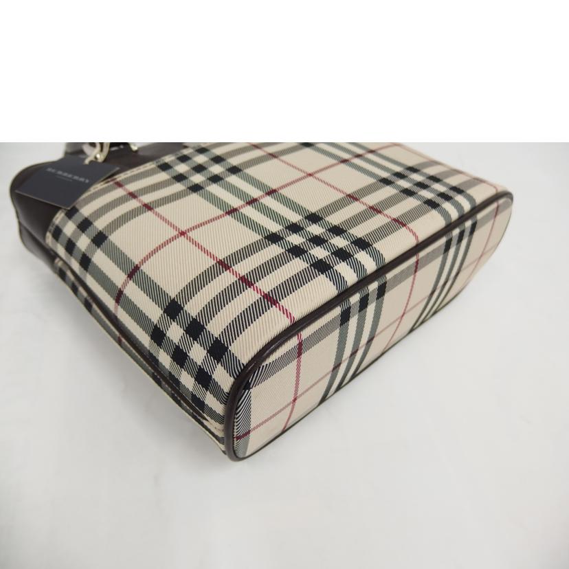 BURBERRY バーバリー/BURBERRY ノバシェック 柄 キャンパスレザーバック//Bランク/82