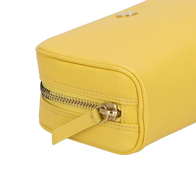 CHANEL シャネル/ココマークボタン／コスメポーチ／イエロー/A20913//862****/ABランク/18