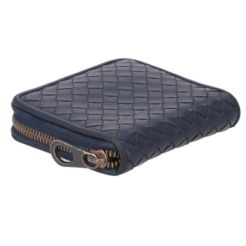 BOTTEGA　VENETA ボッテガヴェネタ/イントレチャート／ミニウォレット／レザー／ネイビー//P00*******/Bランク/19