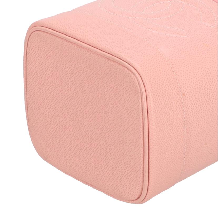 CHANEL シャネル/ココマークキャビアスキン／バニティバッグ／ピンク//881****/ABランク/18