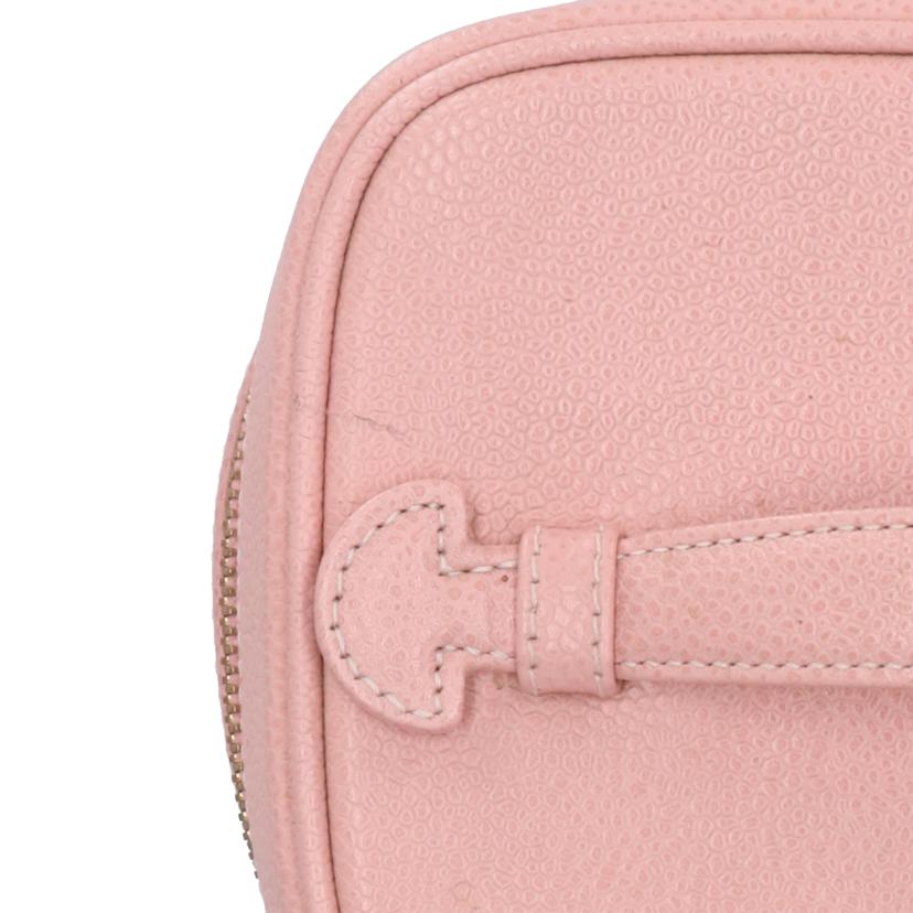 CHANEL シャネル/ココマークキャビアスキン／バニティバッグ／ピンク//881****/ABランク/18