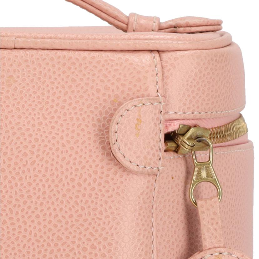 CHANEL シャネル/ココマークキャビアスキン／バニティバッグ／ピンク//881****/ABランク/18