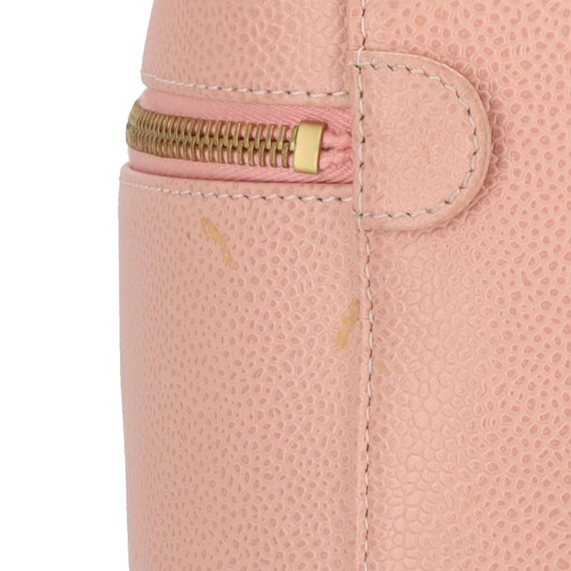 CHANEL シャネル/ココマークキャビアスキン／バニティバッグ／ピンク//881****/ABランク/18