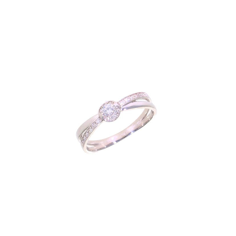 /　K18WGダイヤリング0．16ct//Aランク/05