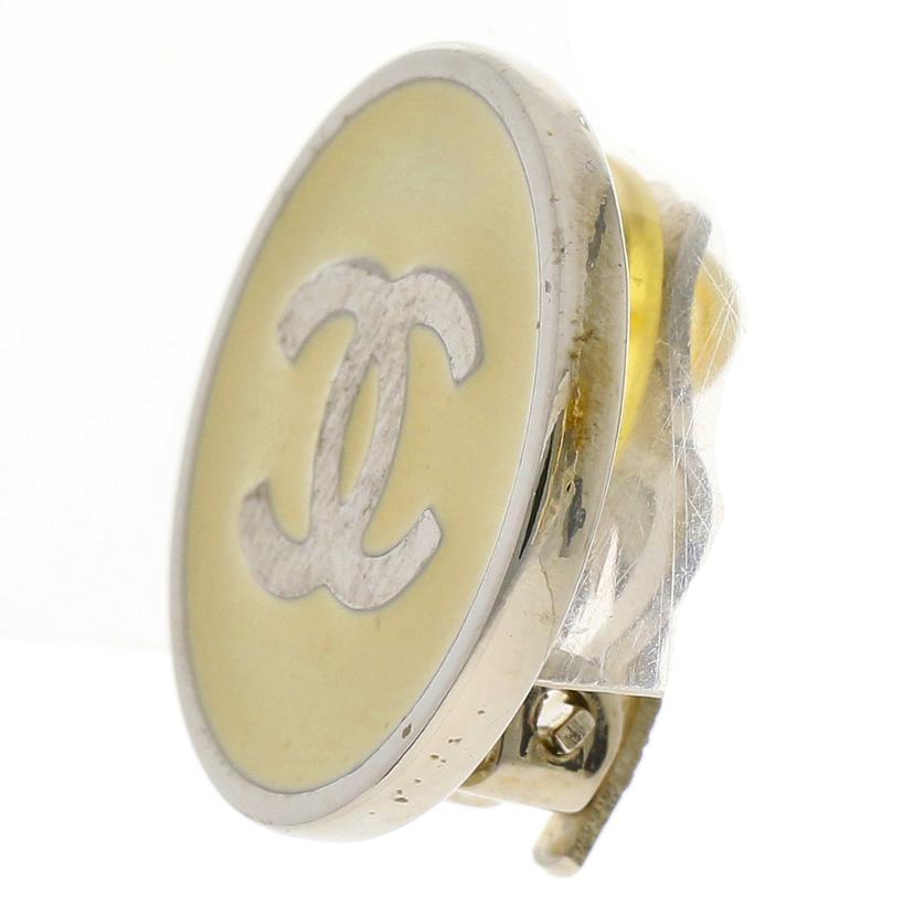 CHANEL シャネル/ココマーク／ラウンドイヤリング／クリーム//05 */ABランク/18