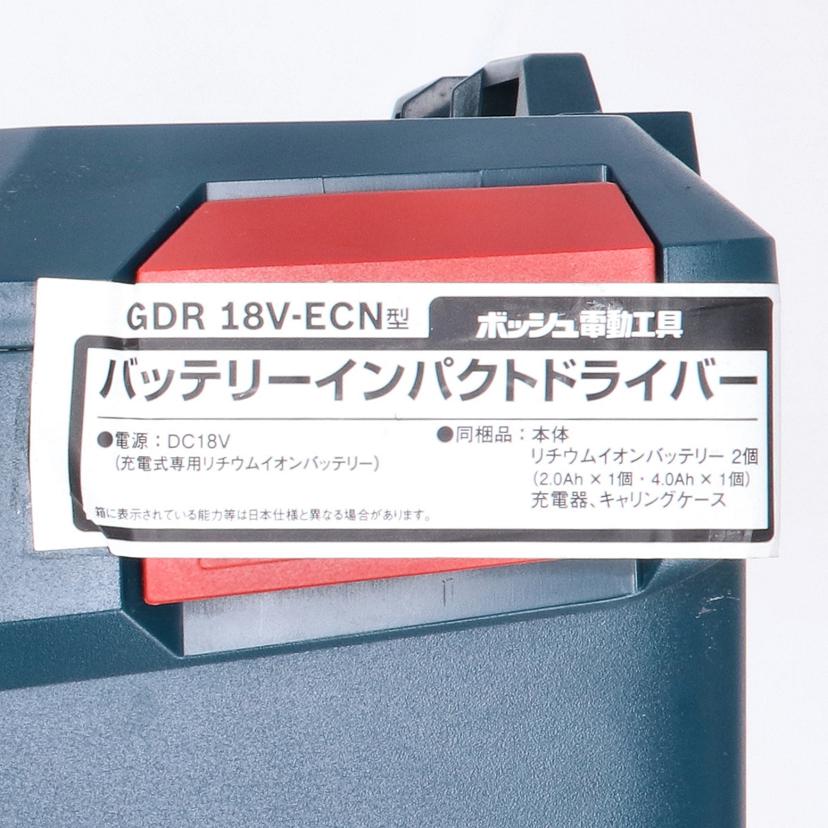 BOSCH ボッシュ/BOSCH　バッテリーインパクトドライバー/GDR 18 V-EC//Sランク/19