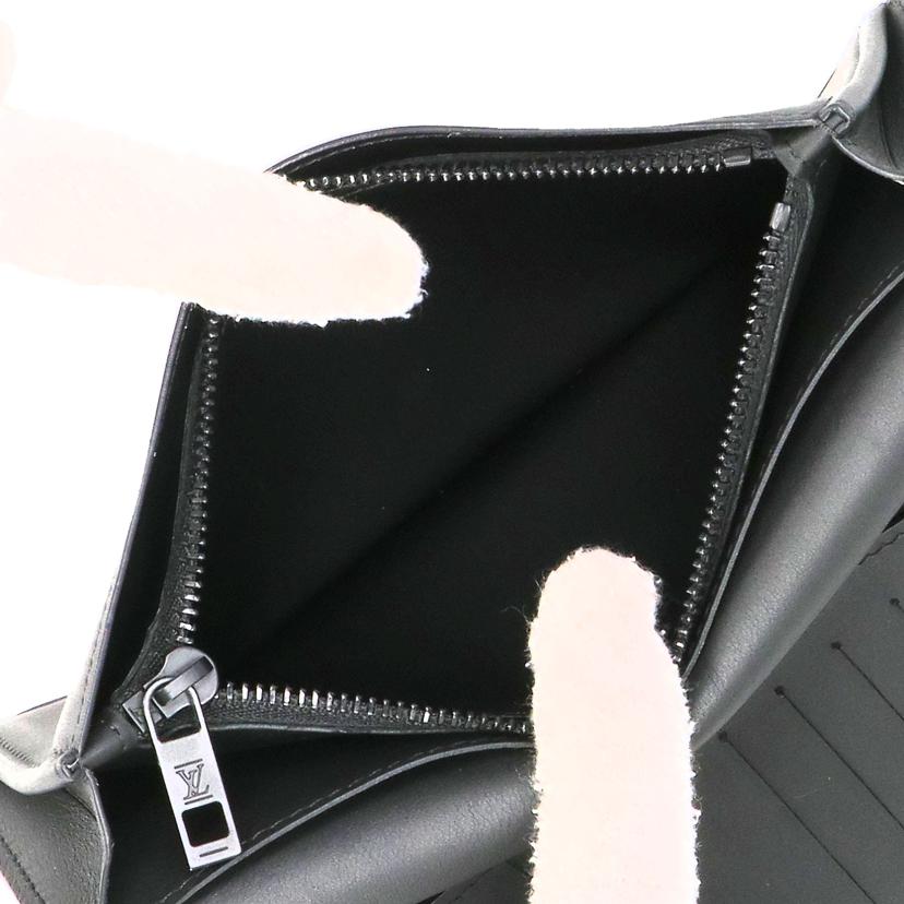 LOUIS　VUITTON ルイヴイトン/ポルトフォイユ・ブラザ／アエログラム／ブラック/M69980//RFI****/Aランク/93