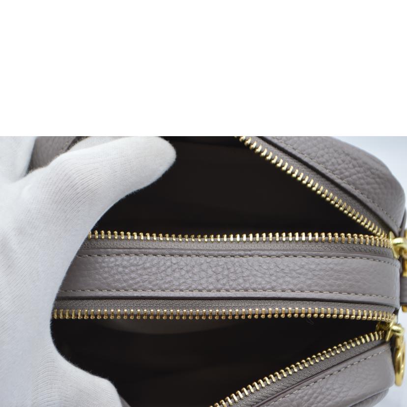 TORY　BURCH トリーバーチ/ペリーレザーショルダーバッグ／グレー/55691 082//Aランク/89