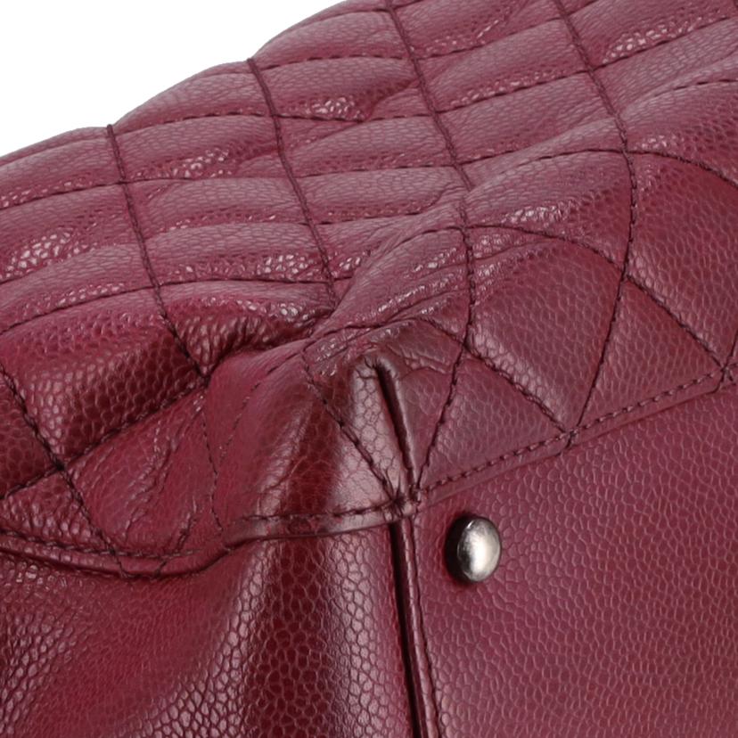 CHANEL シャネル/キャビアスキンマトラッセチェーントート/ボルドー//215****/Bランク/40