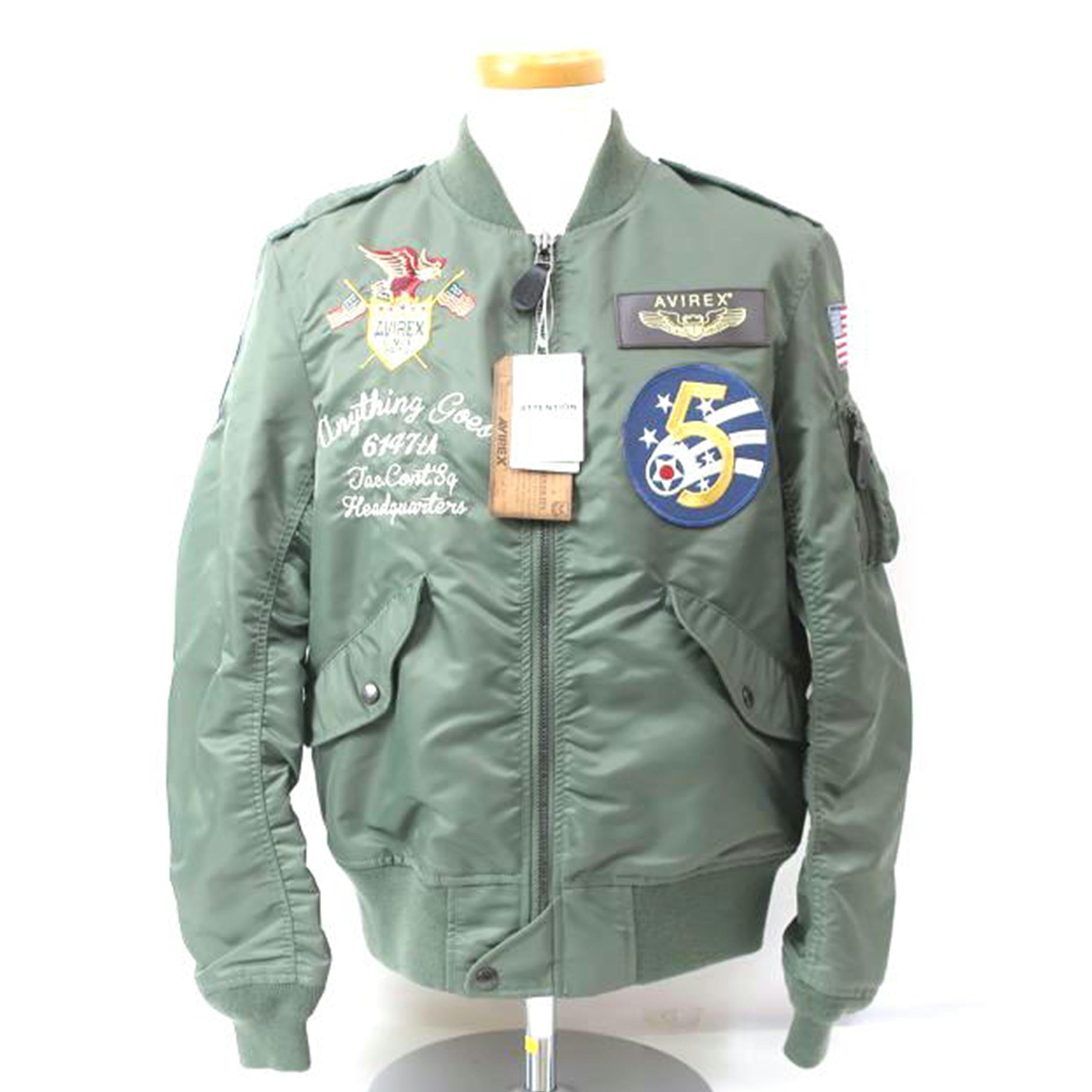 AVIREX　 アヴィレックス/L－2　5TH　AIR　FORCE　フライトジャケット　XLサイズ　カーキ/6172116//SAランク/65