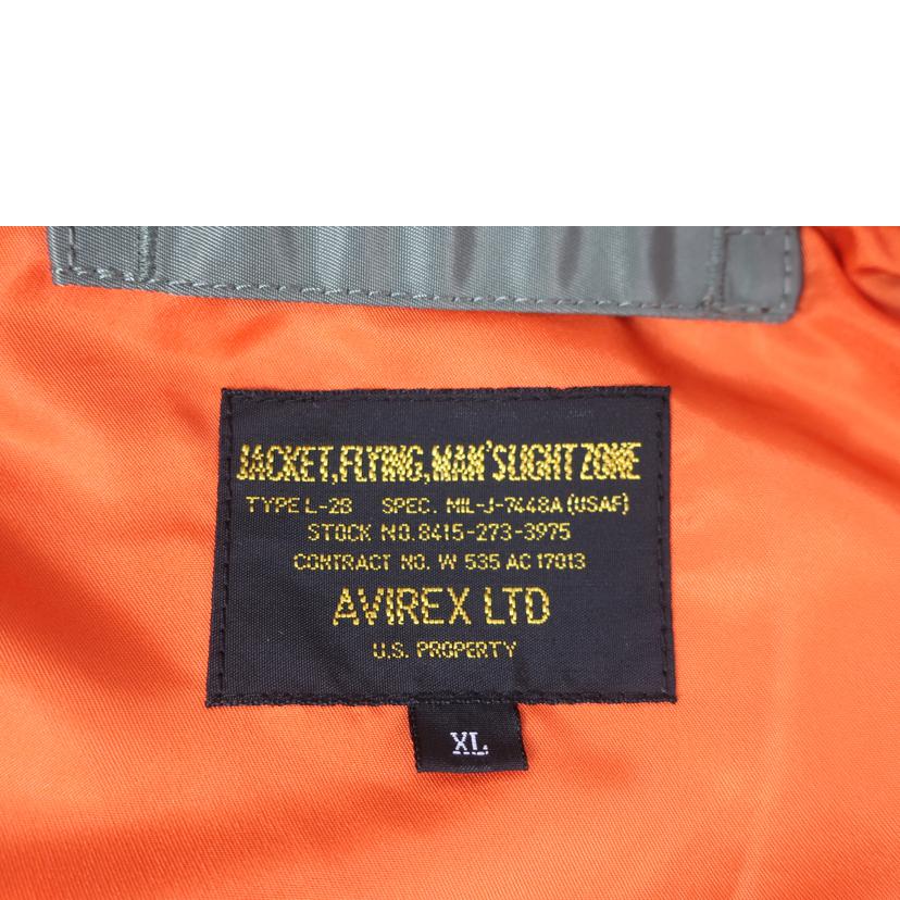 AVIREX　 アヴィレックス/L－2　5TH　AIR　FORCE　フライトジャケット　XLサイズ　カーキ/6172116//SAランク/65