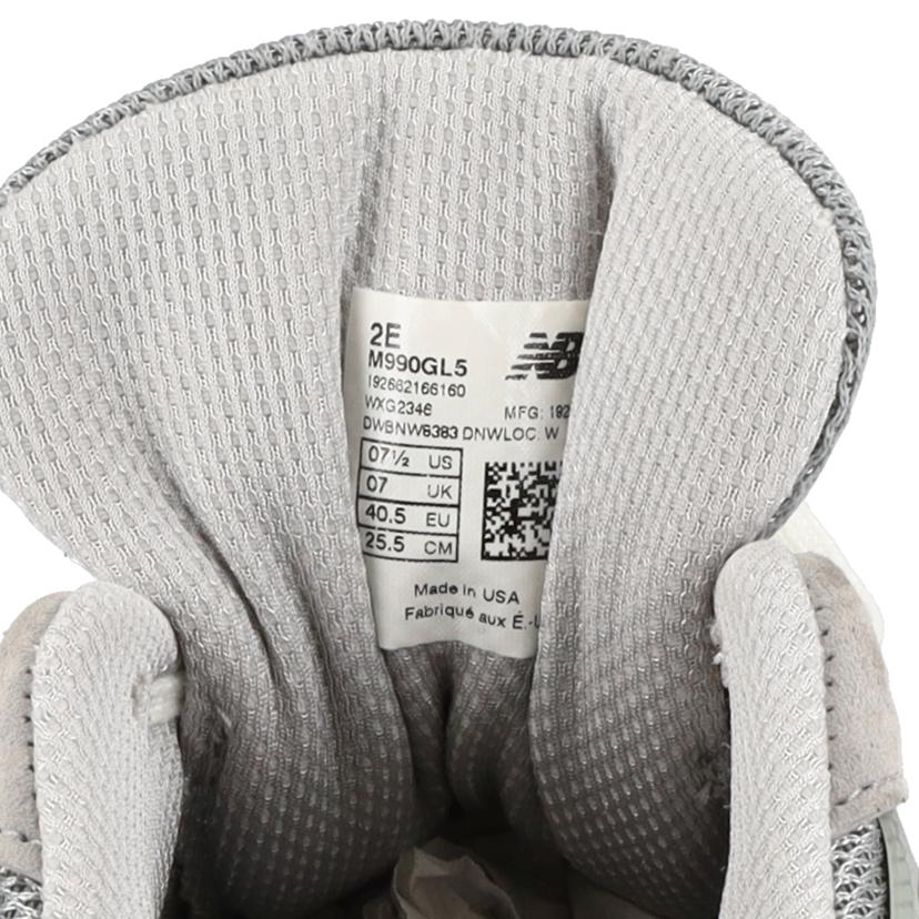 NB ニューバランス/NB　990v5　スニーカー　GL／25．5cm/M990GL5//ABランク/78