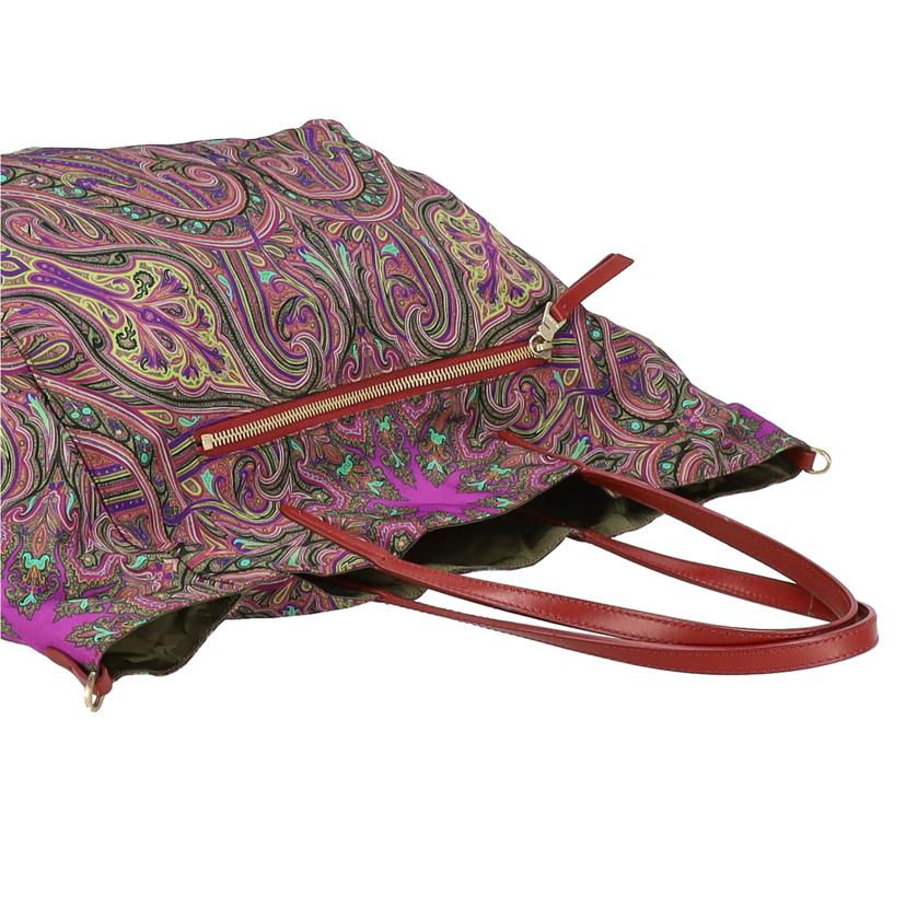 ETRO エトロ/ペイズリー柄／ナイロンリバーシブルトートバッグ//Aランク/18