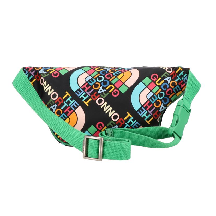 GUCCI　×THE　NORTH　FACE　 グッチ×ノースフエイス/グッチ／ウエストポーチ／グリーン、ブラック/650299//525***/Aランク/19