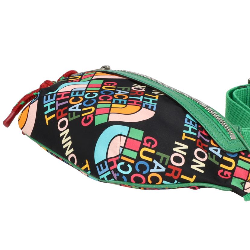 GUCCI　×THE　NORTH　FACE　 グッチ×ノースフエイス/グッチ／ウエストポーチ／グリーン、ブラック/650299//525***/Aランク/19