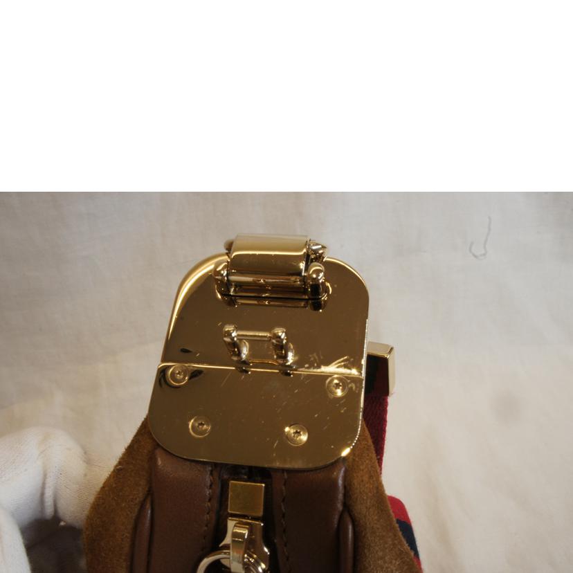 GUCCI グッチ/アタッシェスモールスウェードショルダー/699409//520***/SAランク/92