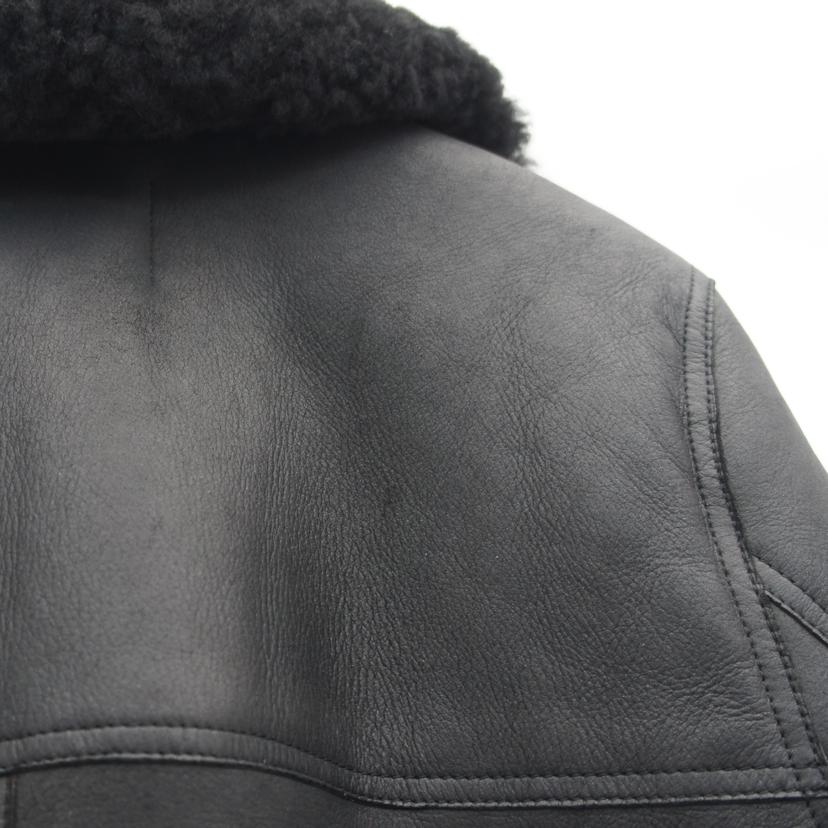 Acne　Studios アクネストゥデイオズ/ムートンライダースレザージャケット／コート／ブラック//ABランク/18