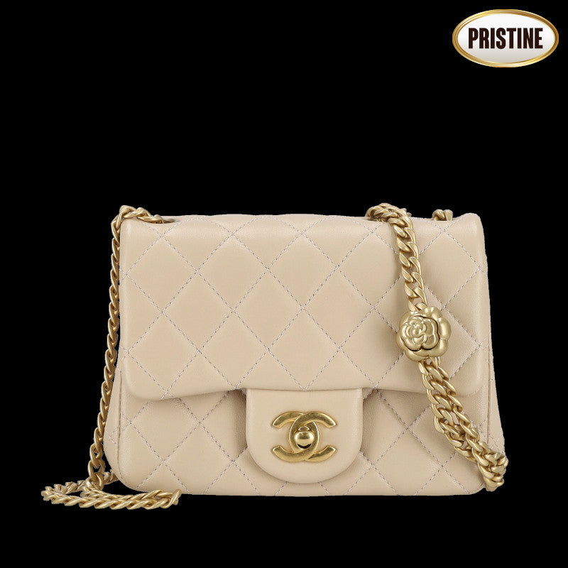 CHANEL シャネル/ラムスキン／ミニマトラッセ18チェ－ンショルダ－バッグ//ULH******/Sランク/93