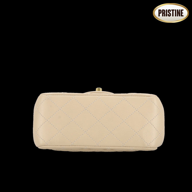 CHANEL シャネル/ラムスキン／ミニマトラッセ18チェ－ンショルダ－バッグ//ULH******/Sランク/93