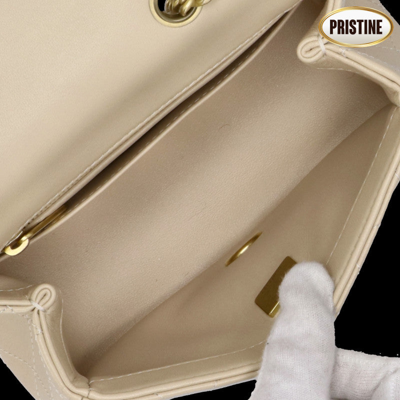 CHANEL シャネル/ラムスキン／ミニマトラッセ18チェ－ンショルダ－バッグ//ULH******/Sランク/93