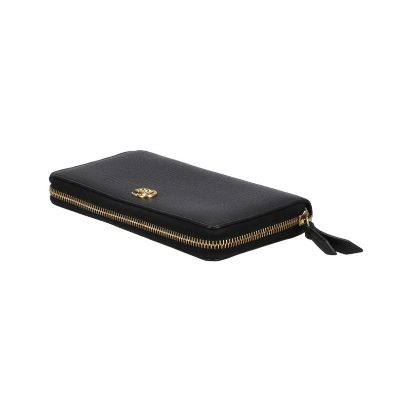 GUCCI グッチ/ダブルGジップアラウンドウォレット/ブラック/456117//584***/ABランク/40