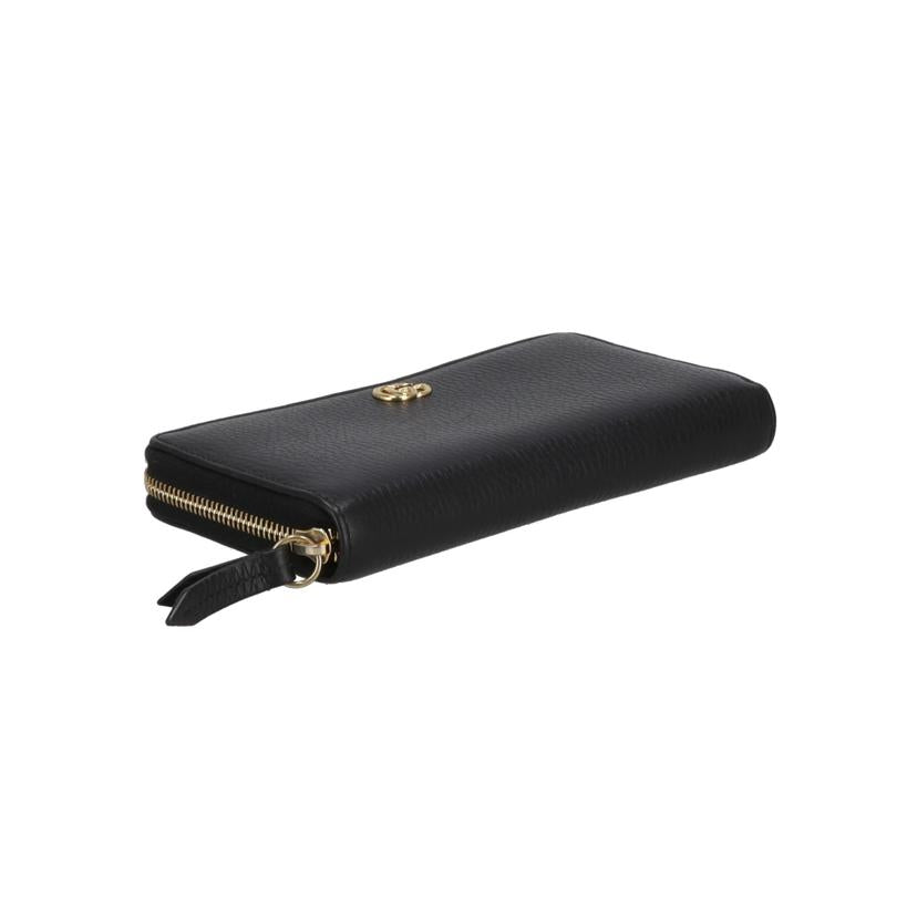 GUCCI グッチ/ダブルGジップアラウンドウォレット/ブラック/456117//584***/ABランク/40
