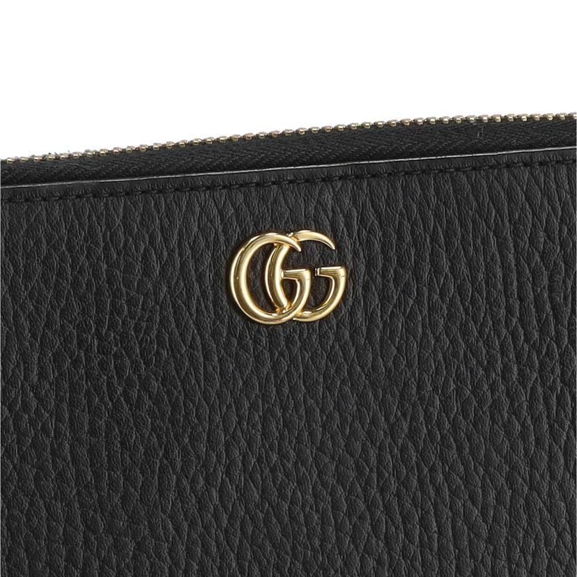 GUCCI グッチ/ダブルGジップアラウンドウォレット/ブラック/456117//584***/ABランク/40