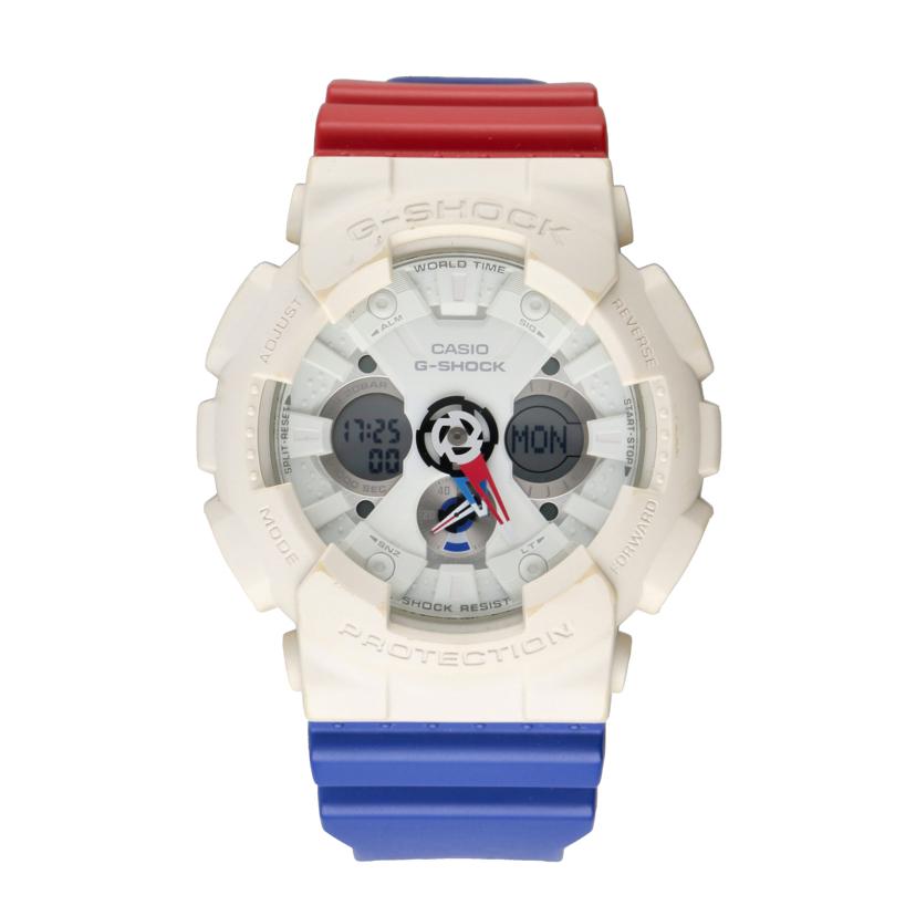 CASIO カシオ/G－SHOCKトリコロール／デジアナウォッチ／クォーツ/GA-120TRM-7AJF//ABランク/18