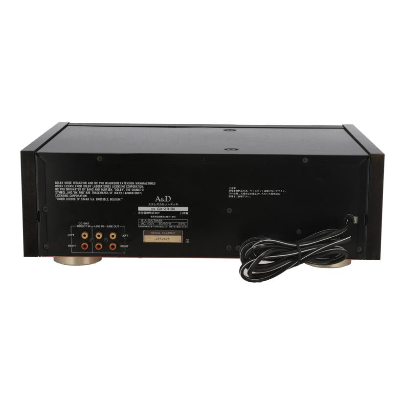 AKAI　A＆D アカイ 赤井電機/カセットデッキ／GX－Z9100/GX-Z9100//JP12623/Bランク/88
