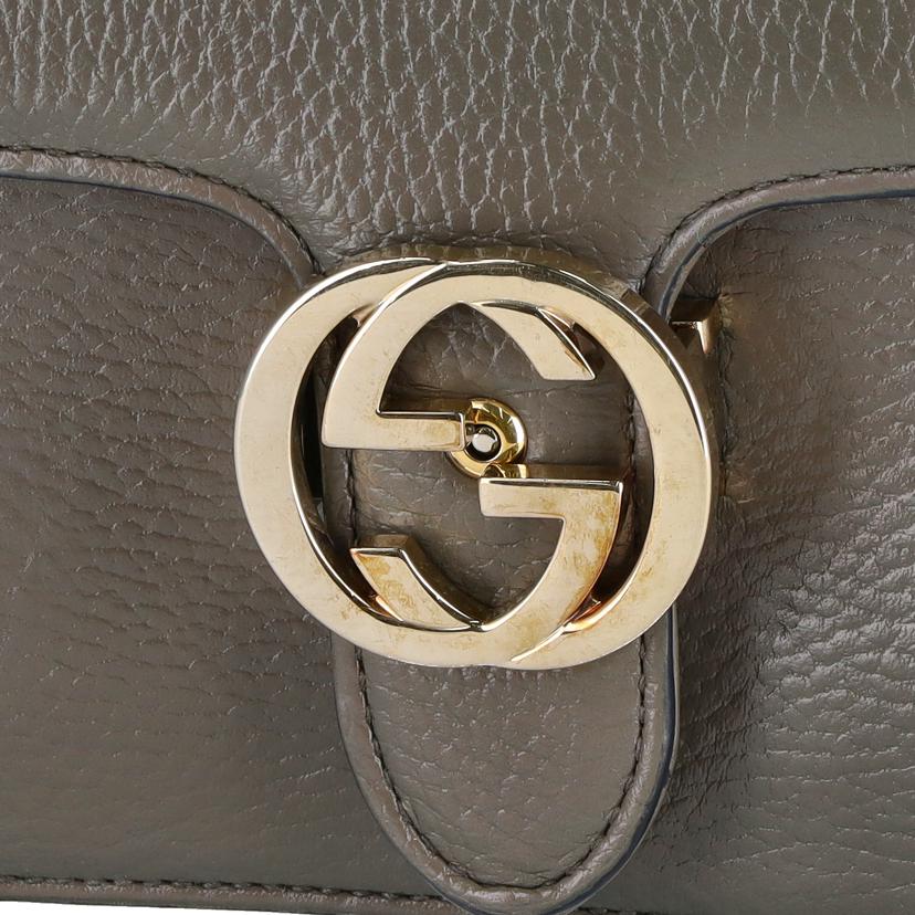 GUCCI グッチ/インターロッキングGレザ－チェ－ンショルダ－バック/510304//525***/ABランク/93