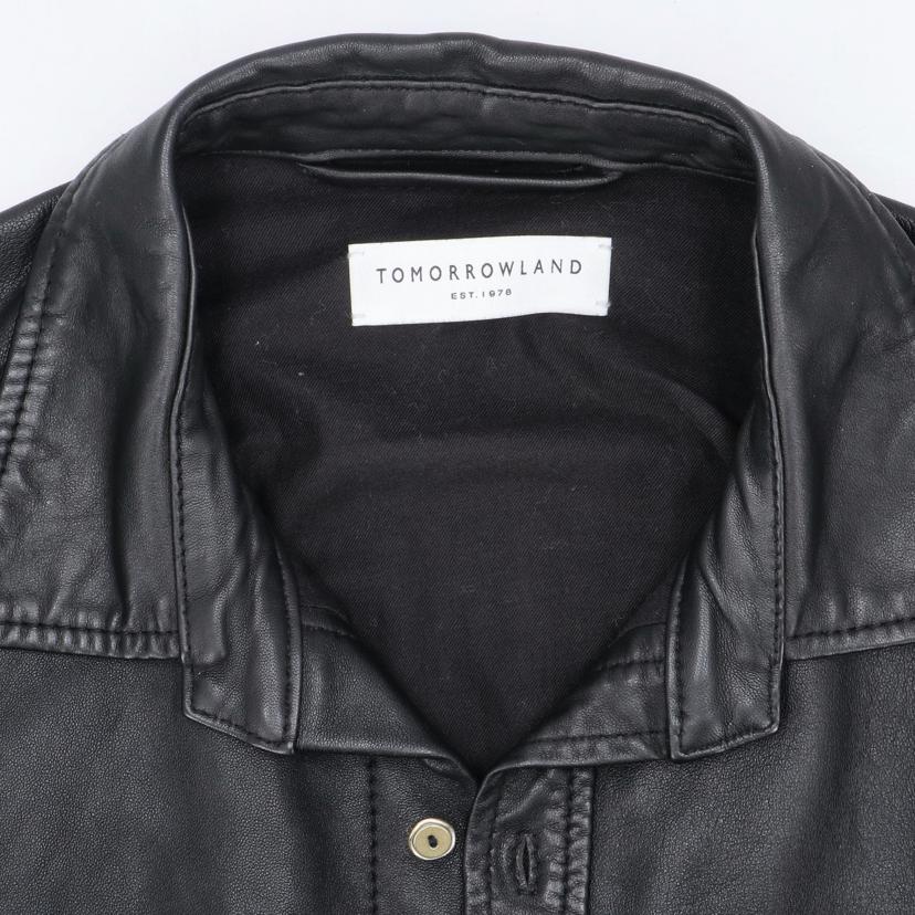 TOMORROWLAND トゥモローランド/ラムレザーシャツ／ジャケット／ブラック//ABランク/18