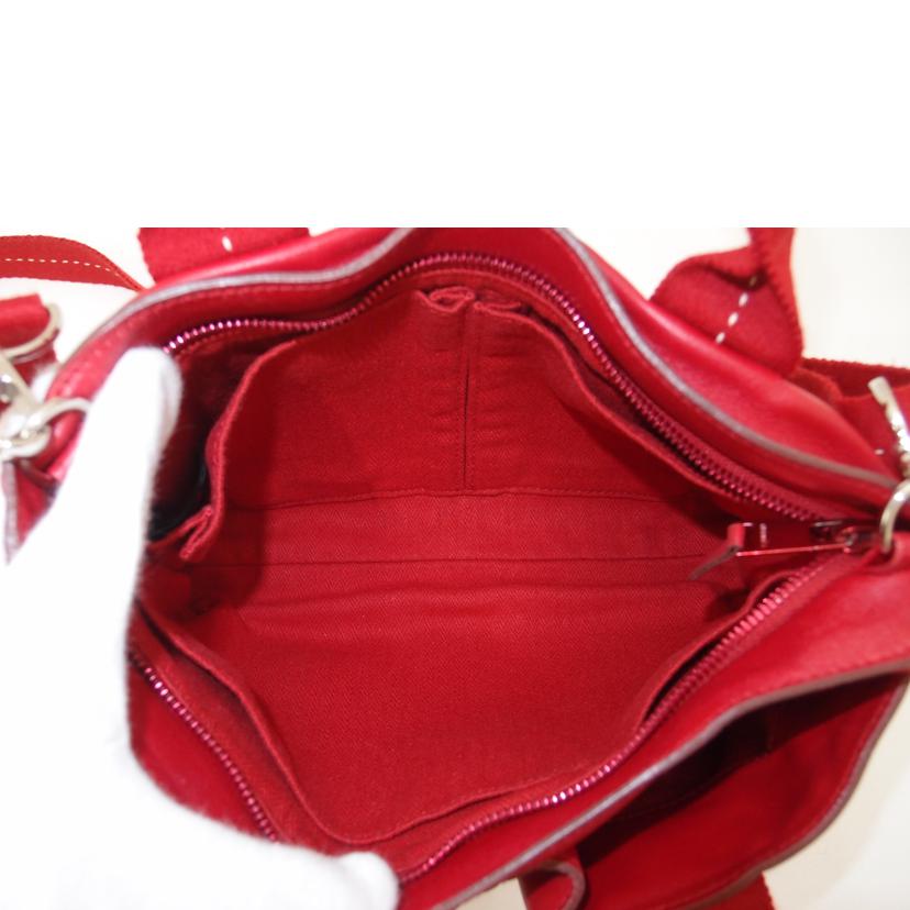 HERMES　 エルメス/キャラバン・ホリゾンタルPM／レッド系//ABランク/69