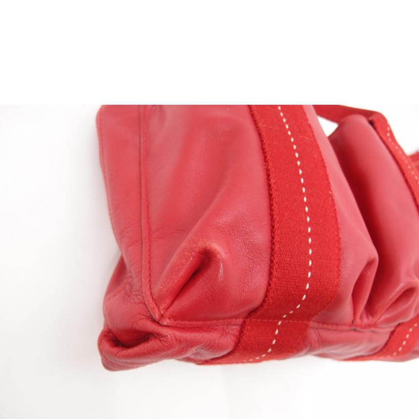 HERMES　 エルメス/キャラバン・ホリゾンタルPM／レッド系//ABランク/69