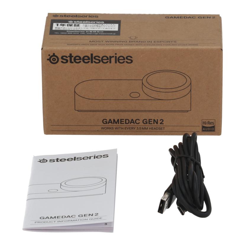 SteelSeries スティールシリーズ　/ゲーミングアンプ／GAMEDAC　GEN　2/SC-00007//6026245913302300110/Bランク/85