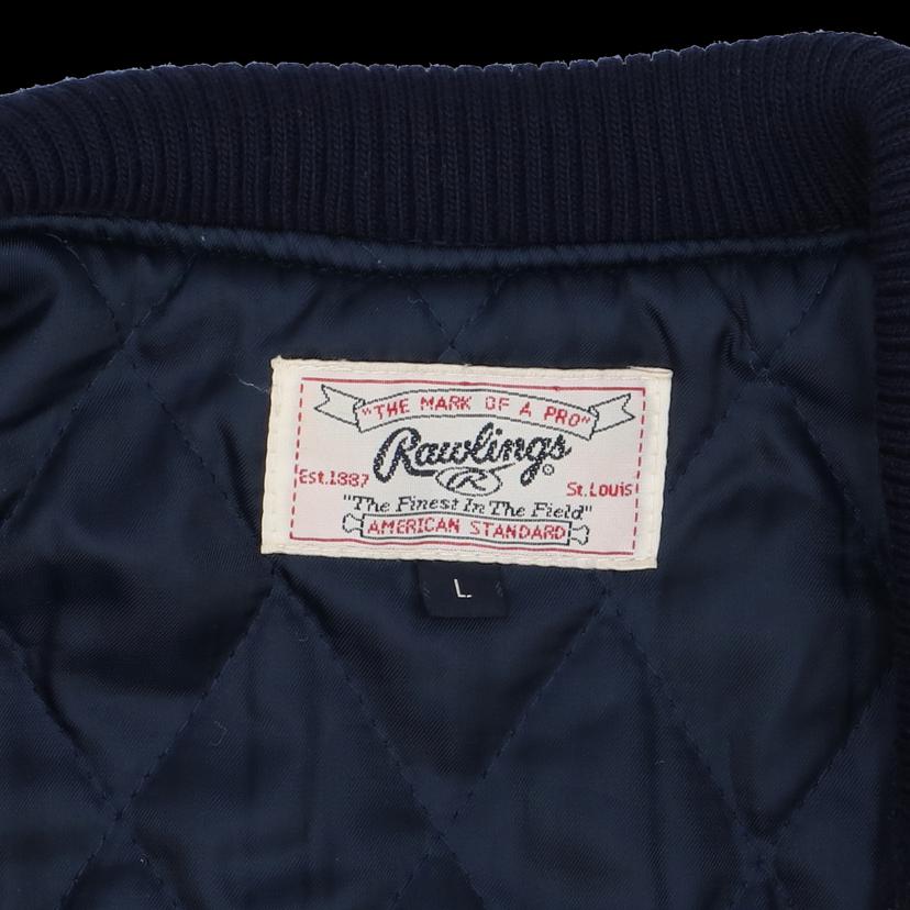 RAWLINGS/RAWLINGSレザー切替スタジャン／ネイビー//ABランク/18
