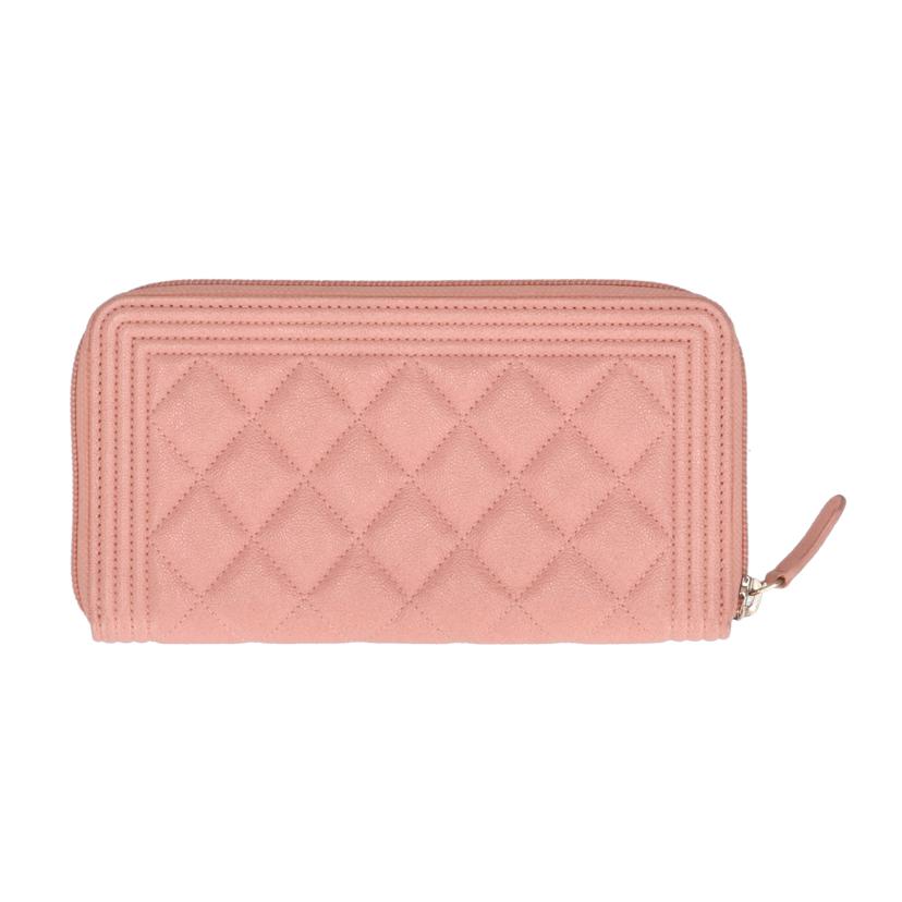 CHANEL シャネル/ボ－イシャネルZIPラウンド長財布//275*****/ABランク/93