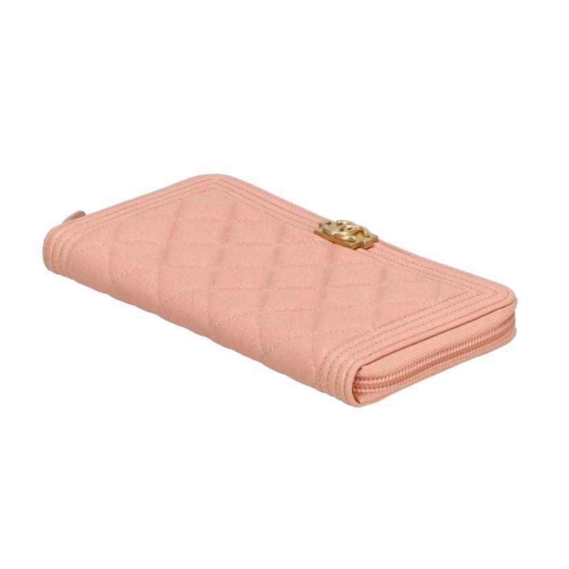 CHANEL シャネル/ボ－イシャネルZIPラウンド長財布//275*****/ABランク/93
