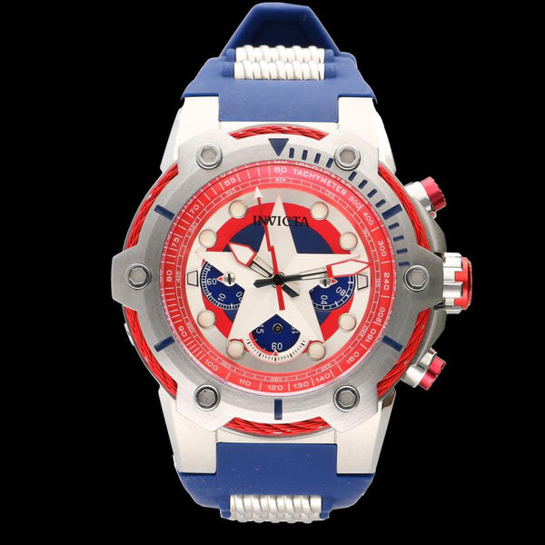 INVICTA インヴィクタ/キャプテンアメリカ/クロノグラフ/クォーツ/26894/093******/ABランク/69【中古】 58055-1_8ee6c5ae-dae6-44e3-