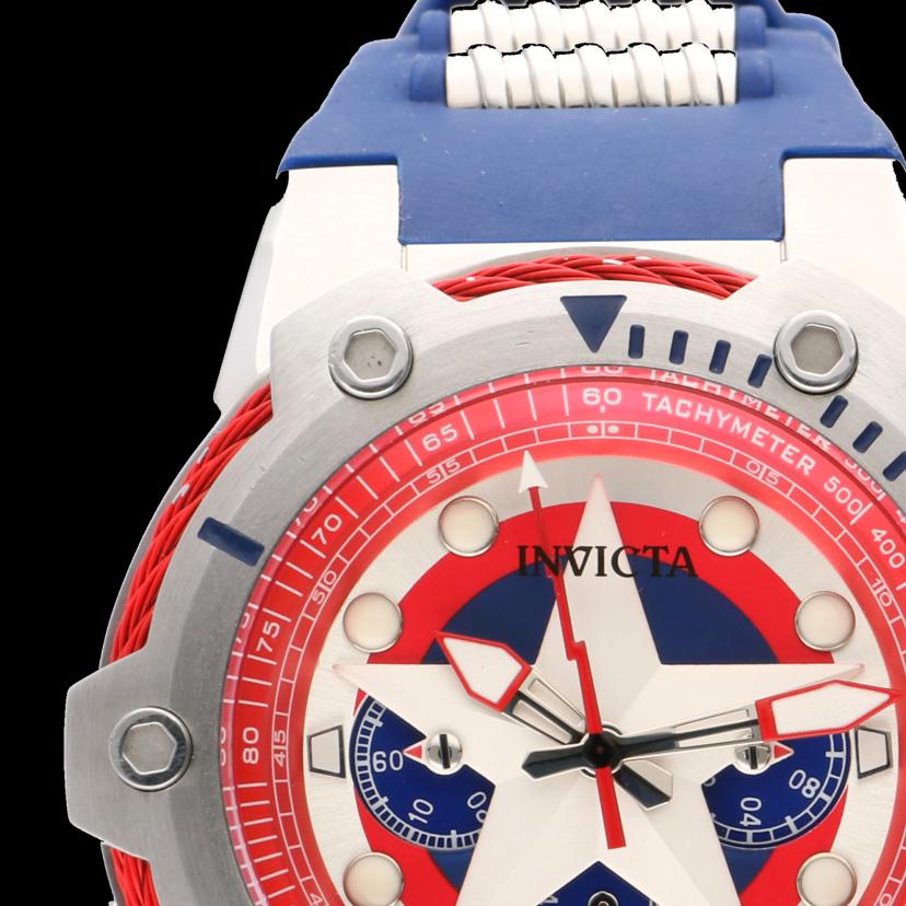 INVICTA インヴィクタ/マーベル・キャプテンアメリカ／クロノグラフ／クォーツ/26894//093******/Aランク/69