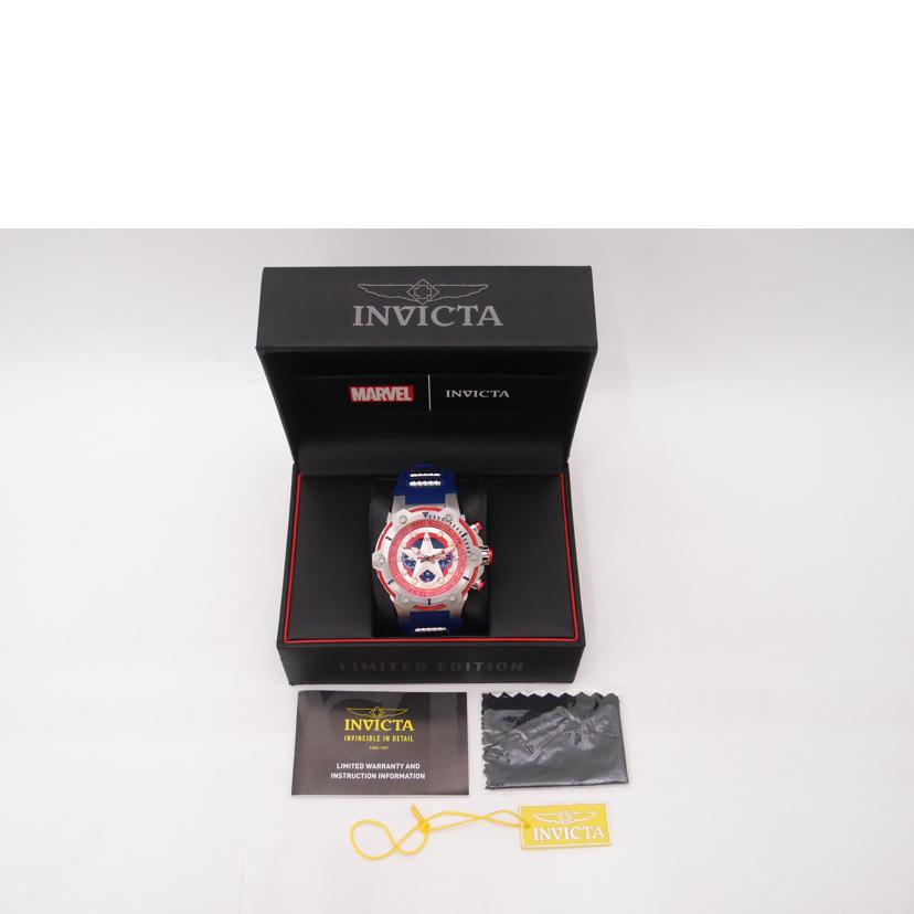 INVICTA インヴィクタ/INVICTA／キャプテンアメリカ／クロノグラフ／クォーツ/26894//093******/ABランク/69