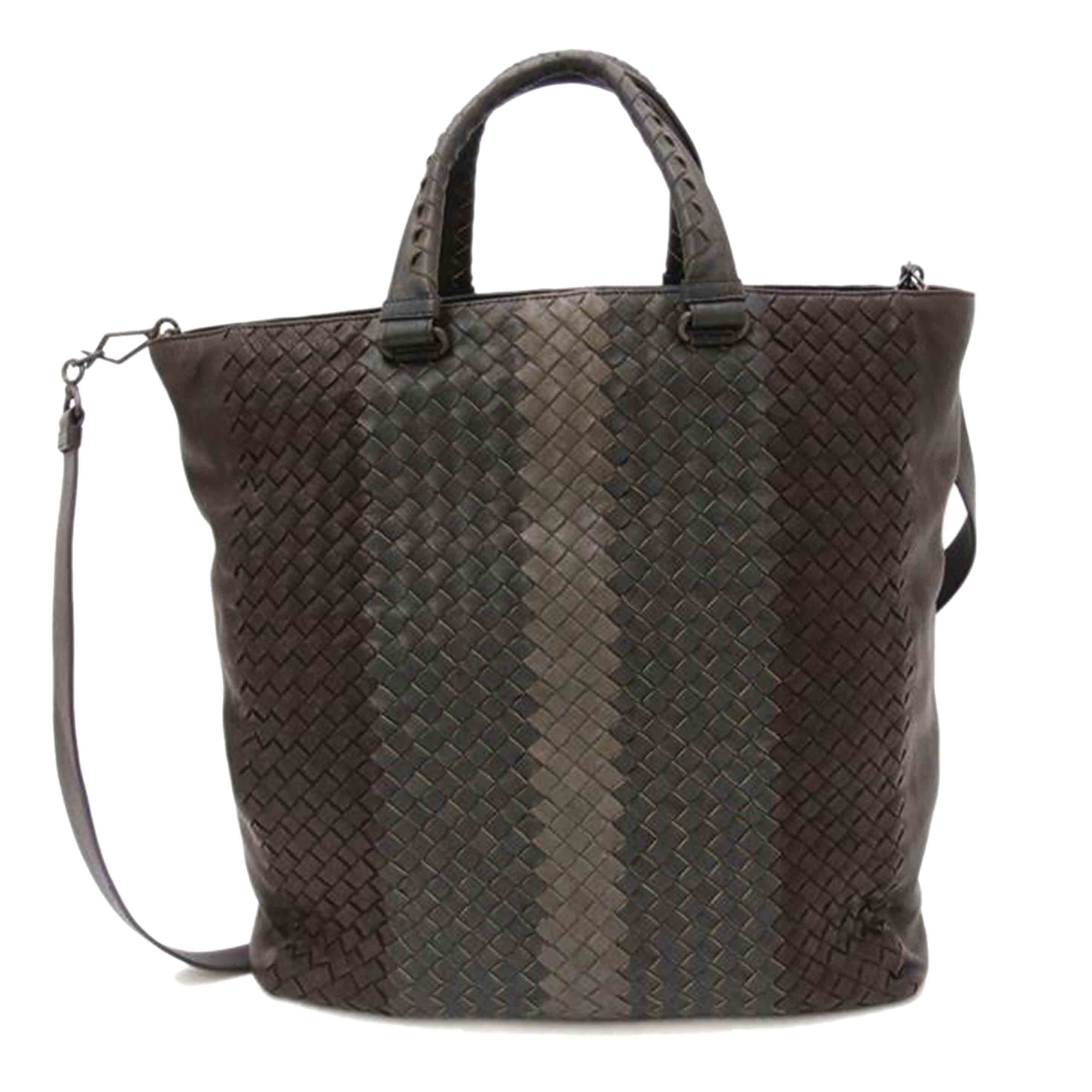 BOTTEGAVENETA ボッテガヴェネタ/イントレチャート2wayトート／ブラウン//ABランク/69