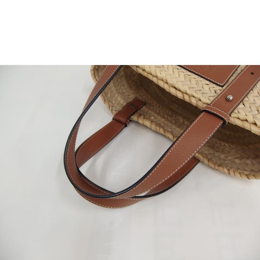 LOEWE ﾛｴﾍﾞ/バスケットキャリーバッグ　スモール　ラフィア//Aランク/82
