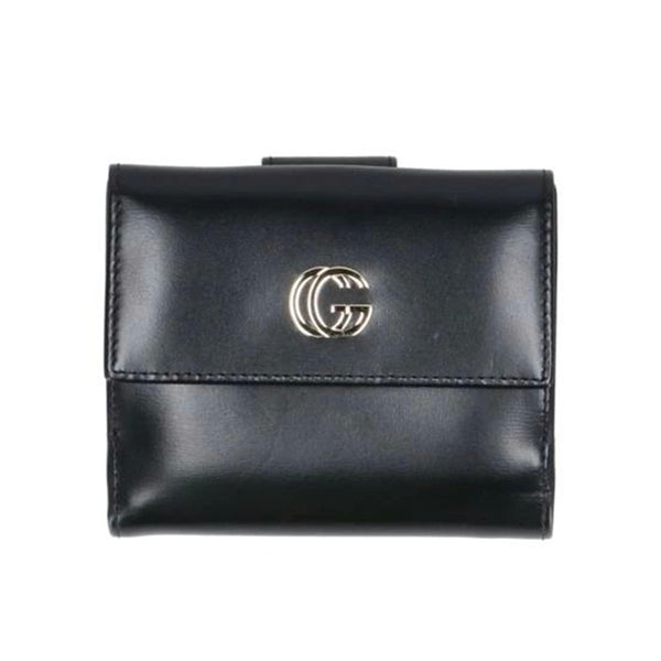 Gucci ブラック ハンドバッグ財布付き GUCCI（グッチ） GUCCI 719887DJ2DG 1060 二つ折り財布 ブラック 黒