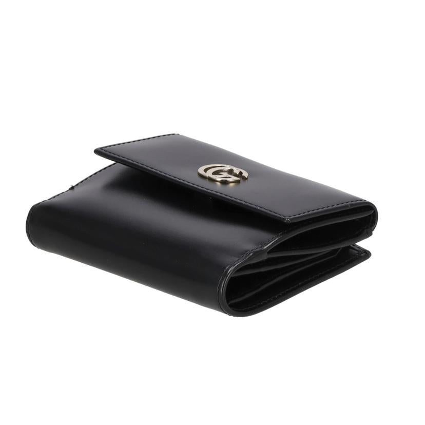 GUCCI グッチ/Wホック／GGコンパクトウォレット／ブラック/035 2888//224*/Aランク/18