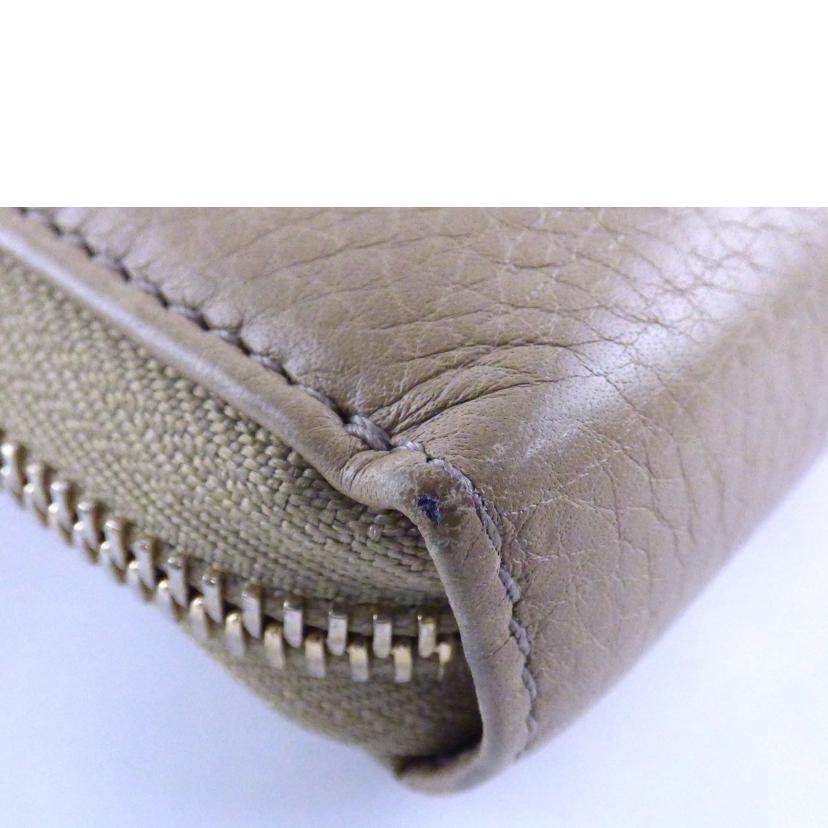 GUCCI グッチ/インターロッキング／ラウンドファスナー財布／ベージュ/308280//ABランク/64